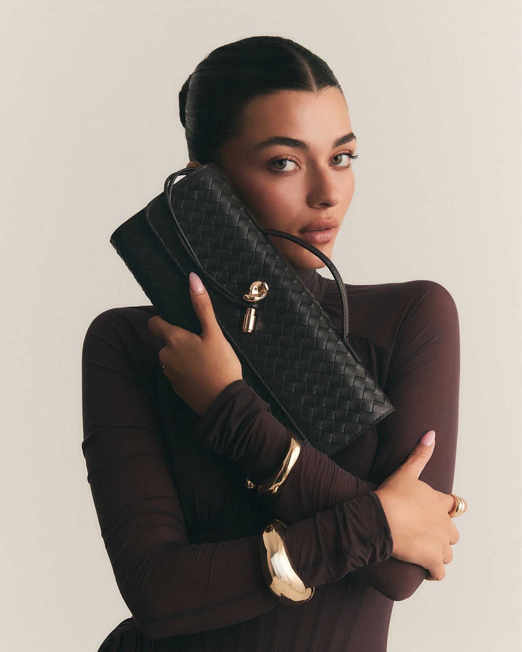 ALICE CLUTCH BAG - DARK CACAO-Handbags-Billini-BILLINI USA