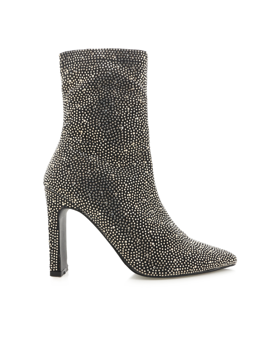 BRITTANY - BLACK SATIN-RHINESTONE-Boots-Billini-BILLINI USA