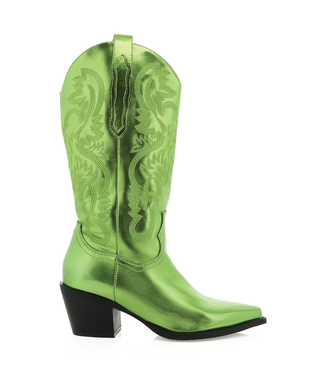 Vivienne westwood green metallic top boots