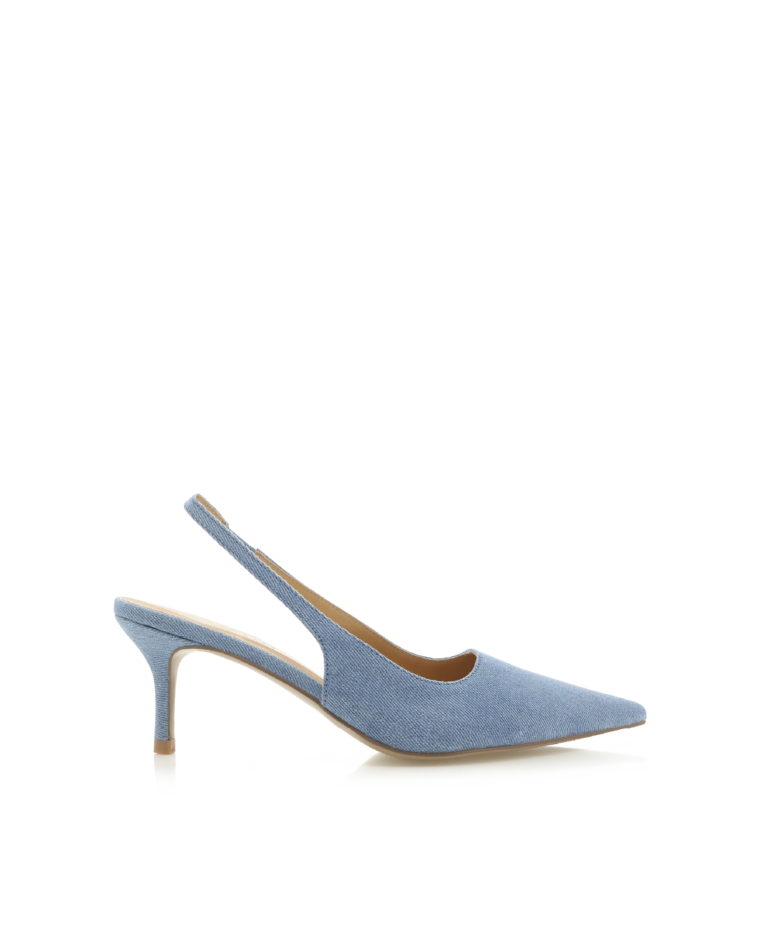 Blue denim heels women's shoes on sale