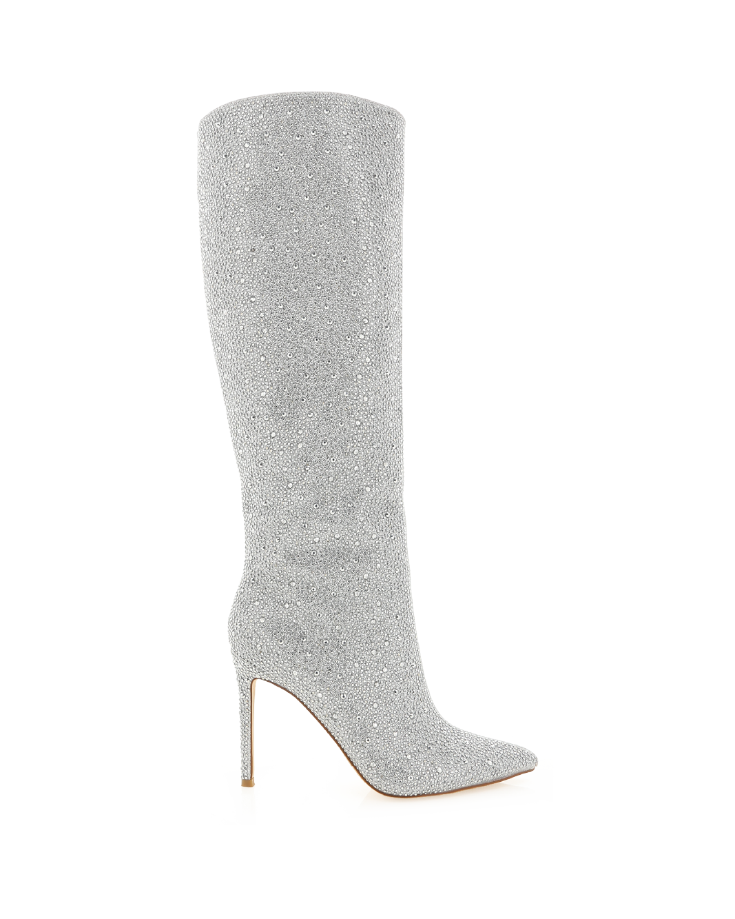 Silver rhinestone best sale boots
