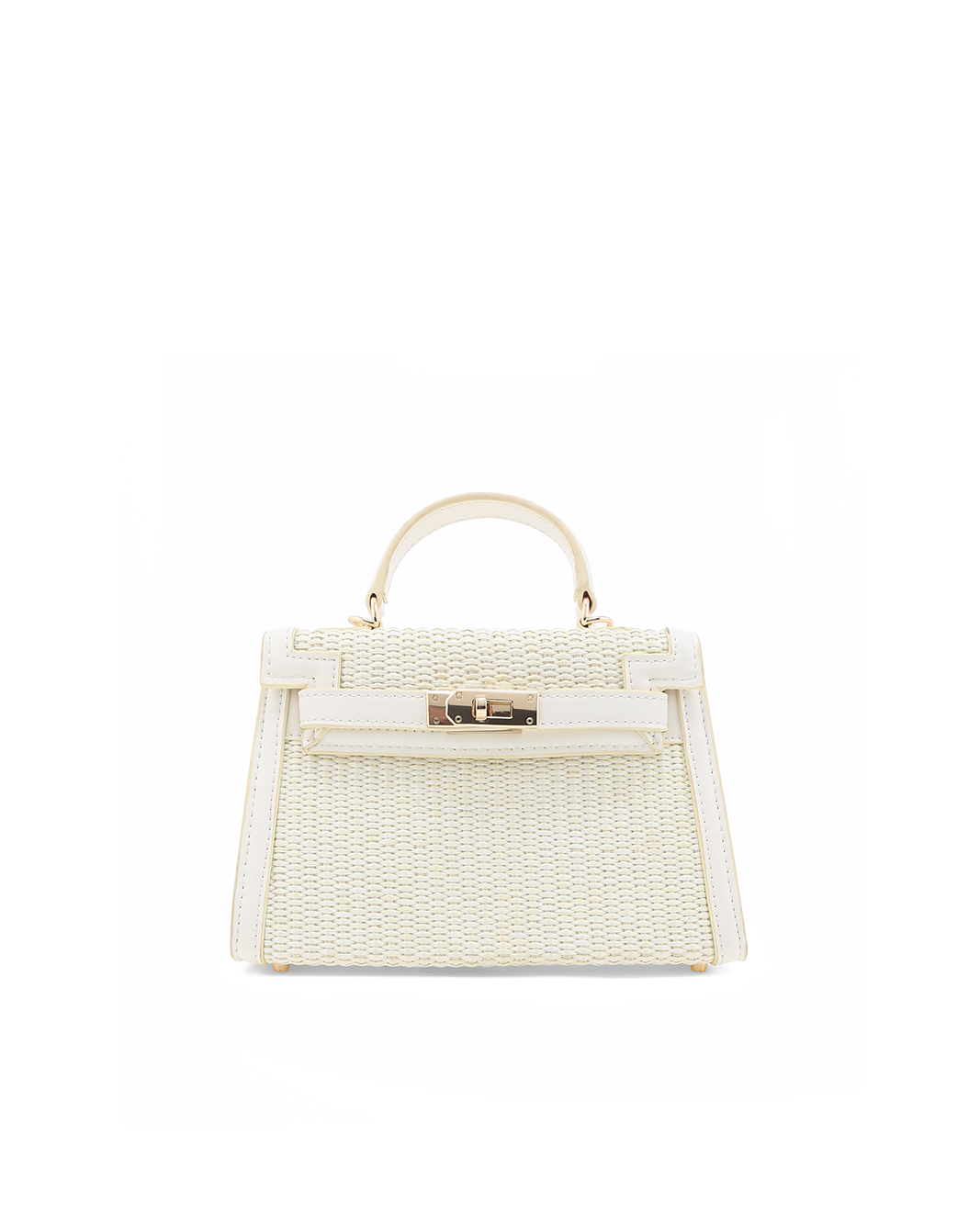 HARIETTE RAFFIA HANDLE BAG - CREAM RAFFIA-BONE-Handbags-BILLINI USA