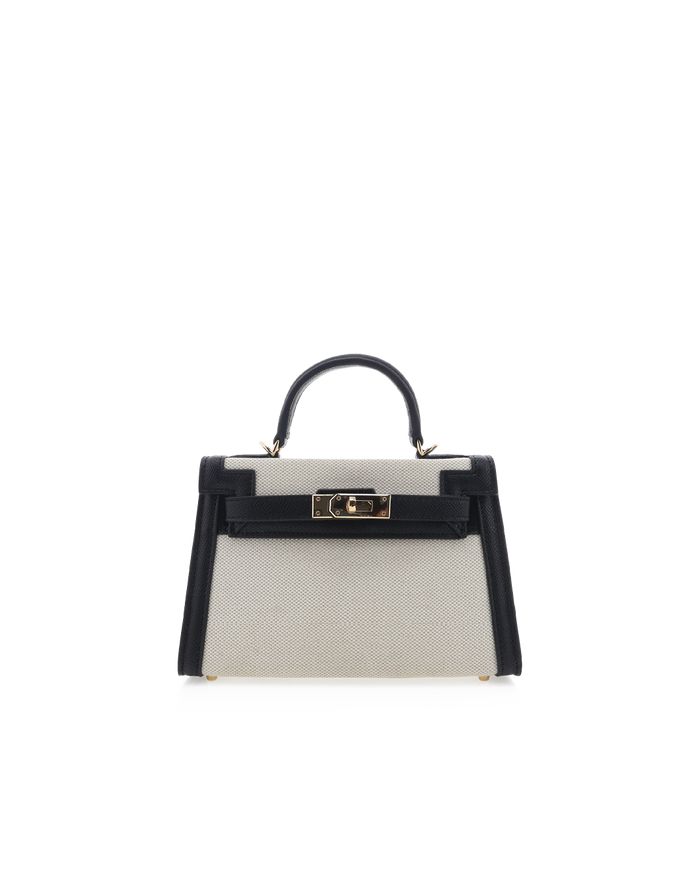 HARIETTE HANDLE BAG - NATURAL LINEN-BLACK-Handbags-Billini-O/S-BILLINI USA