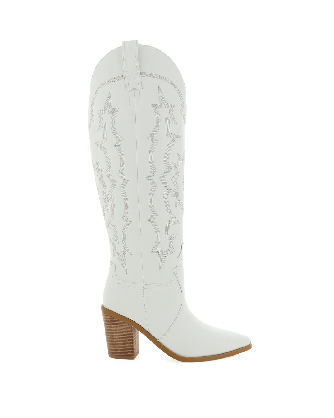 Size 8 White Billini Urson cowgirl fashion boots