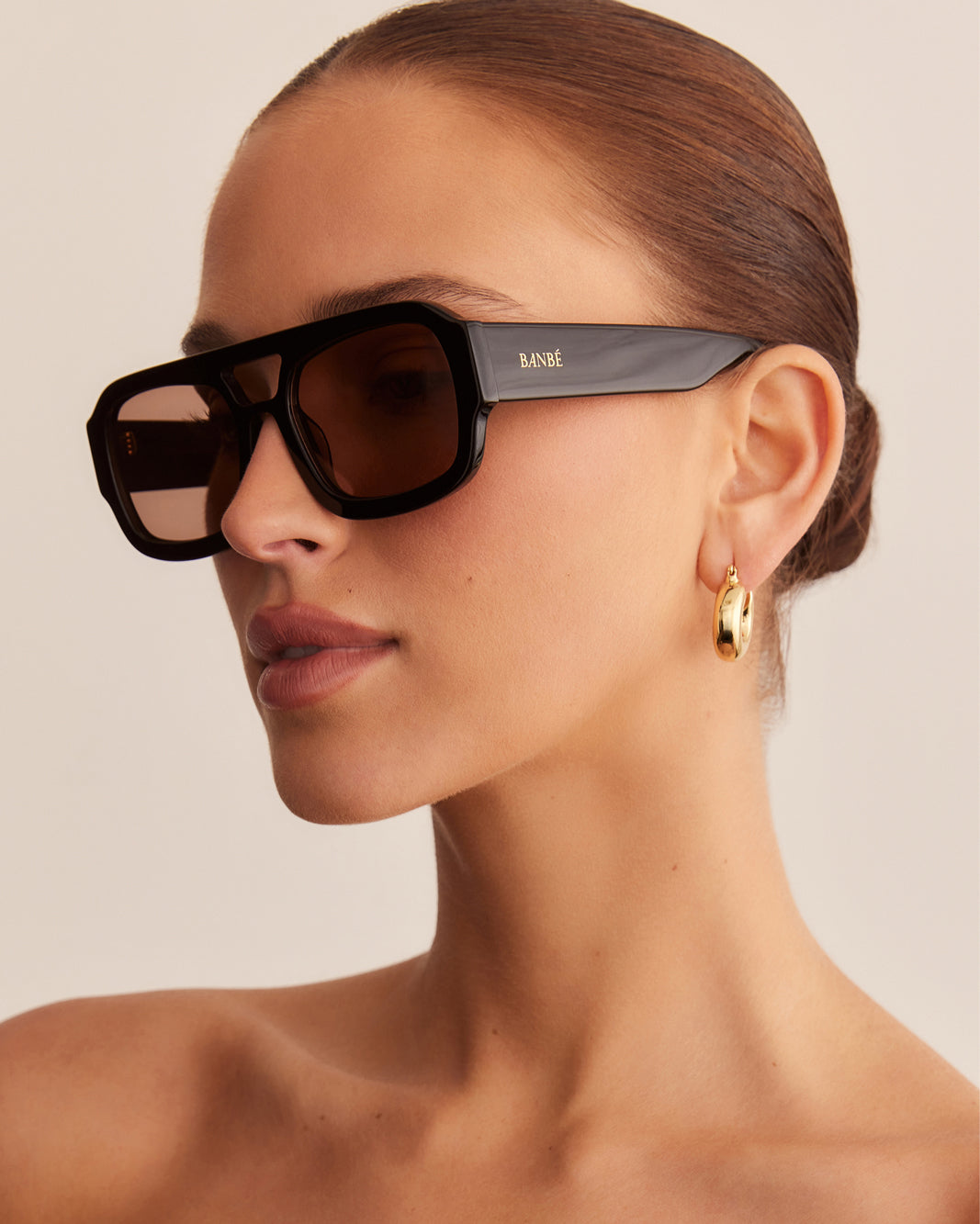 THE SUKI - BLACK-CARAMEL-SUNGLASSES-BANBE-BILLINI USA
