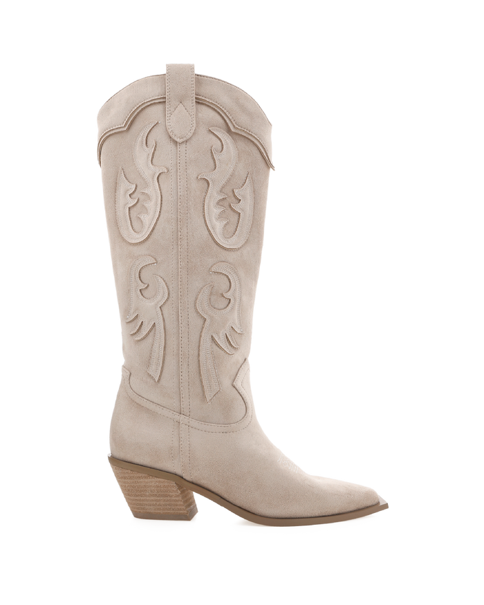 TULIE - LIGHT BEIGE SUEDE-Boots-Billini-BILLINI USA