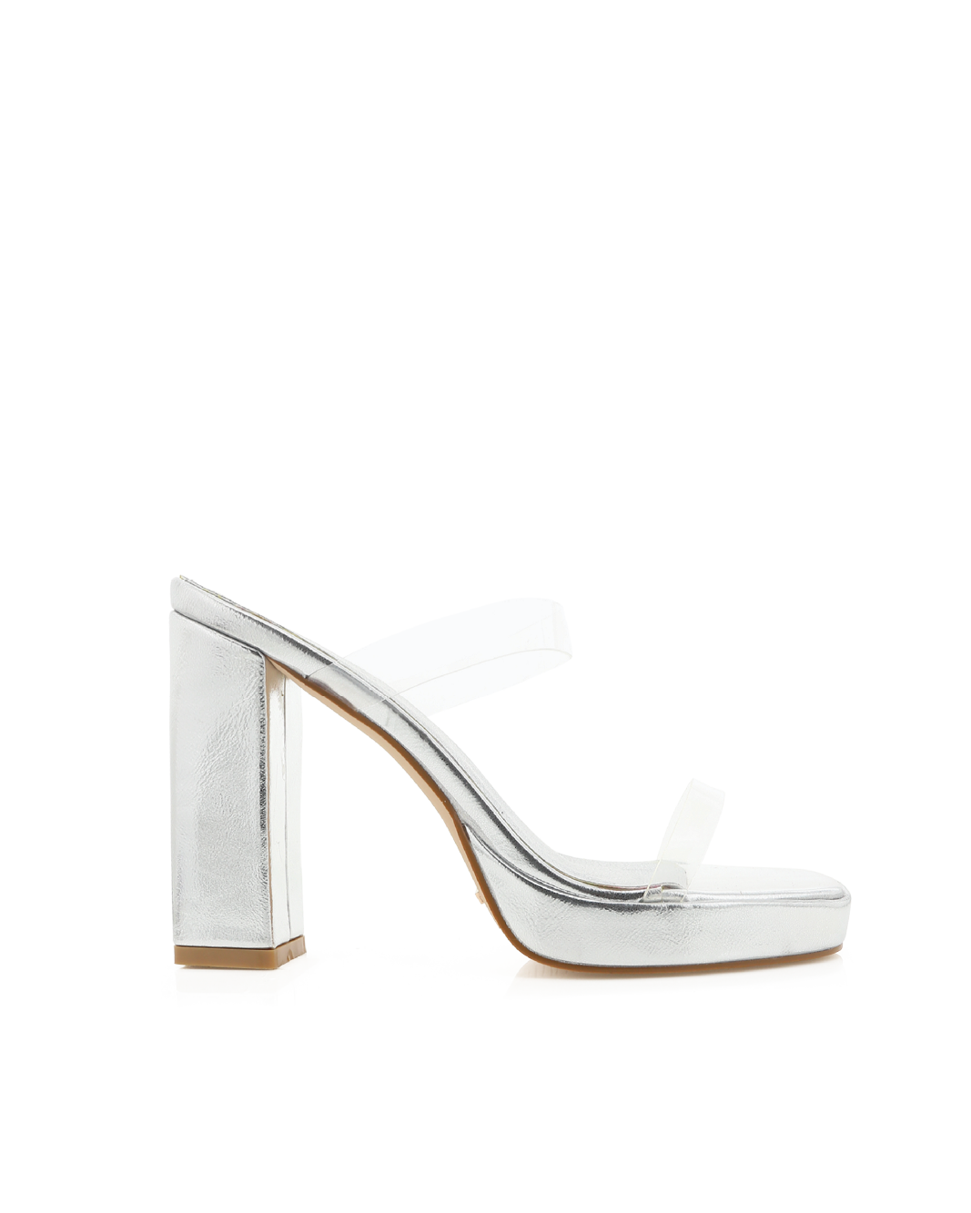 Grey clear heels hot sale