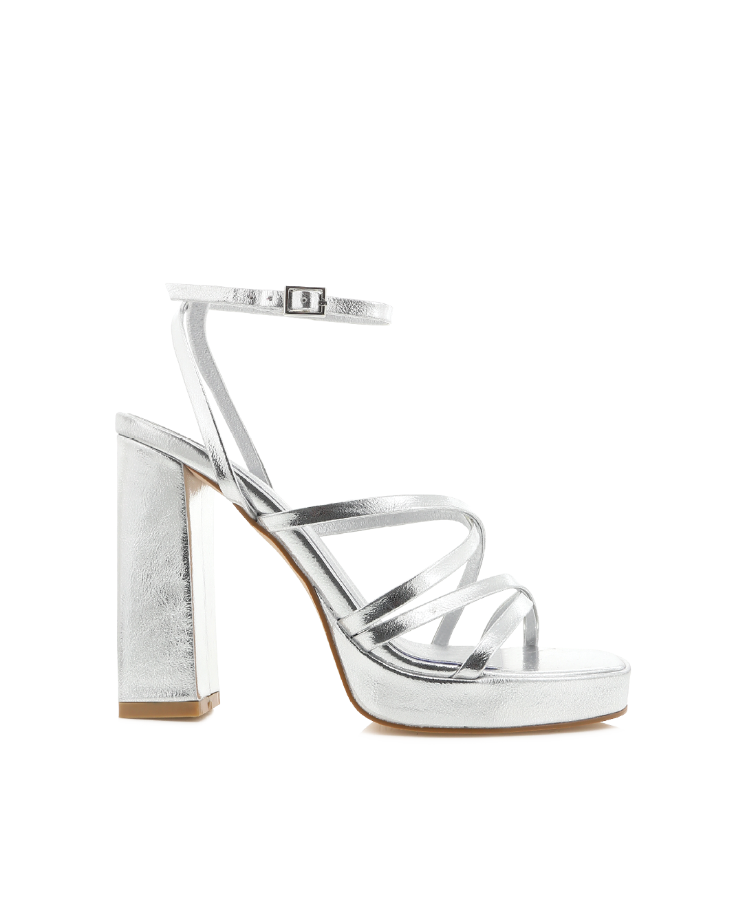 Grey 2024 metallic heels