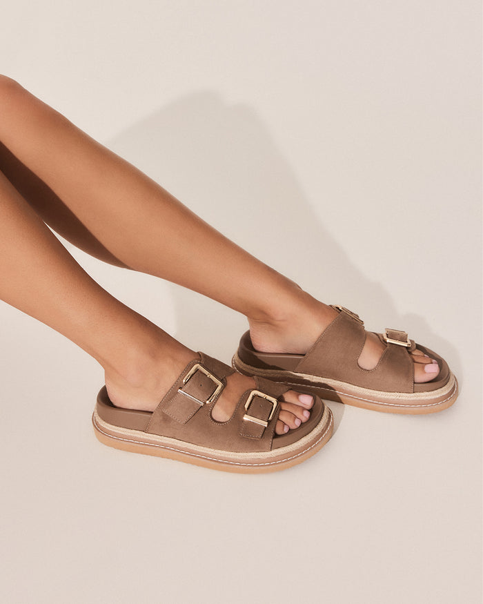 ALDER - FAWN SUEDE-Sandals-Billini-BILLINI USA