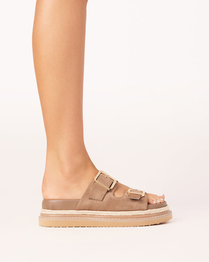 ALDER - FAWN SUEDE-Sandals-Billini-BILLINI USA