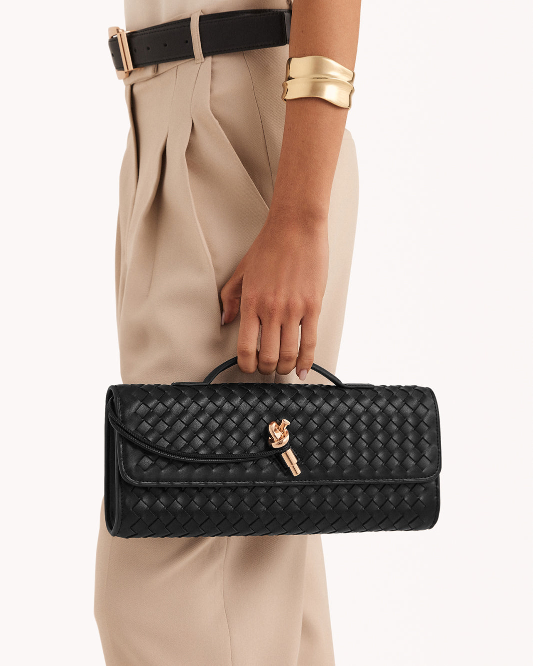 ALICE CLUTCH BAG - BLACK-Handbags-Billini-BILLINI USA