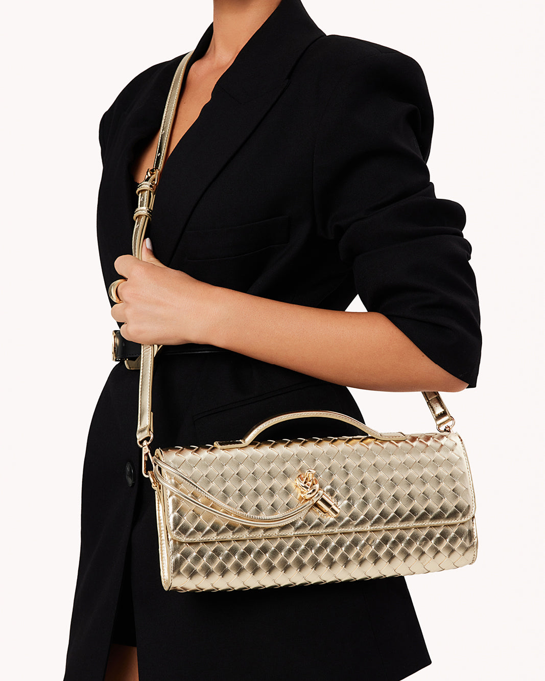 ALICE CLUTCH BAG - GOLD METALLIC-Handbags-Billini-BILLINI USA