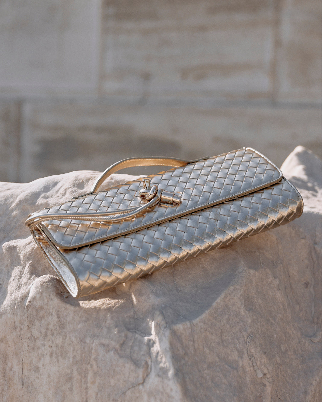 ALICE CLUTCH BAG - GOLD METALLIC-Handbags-Billini-BILLINI USA