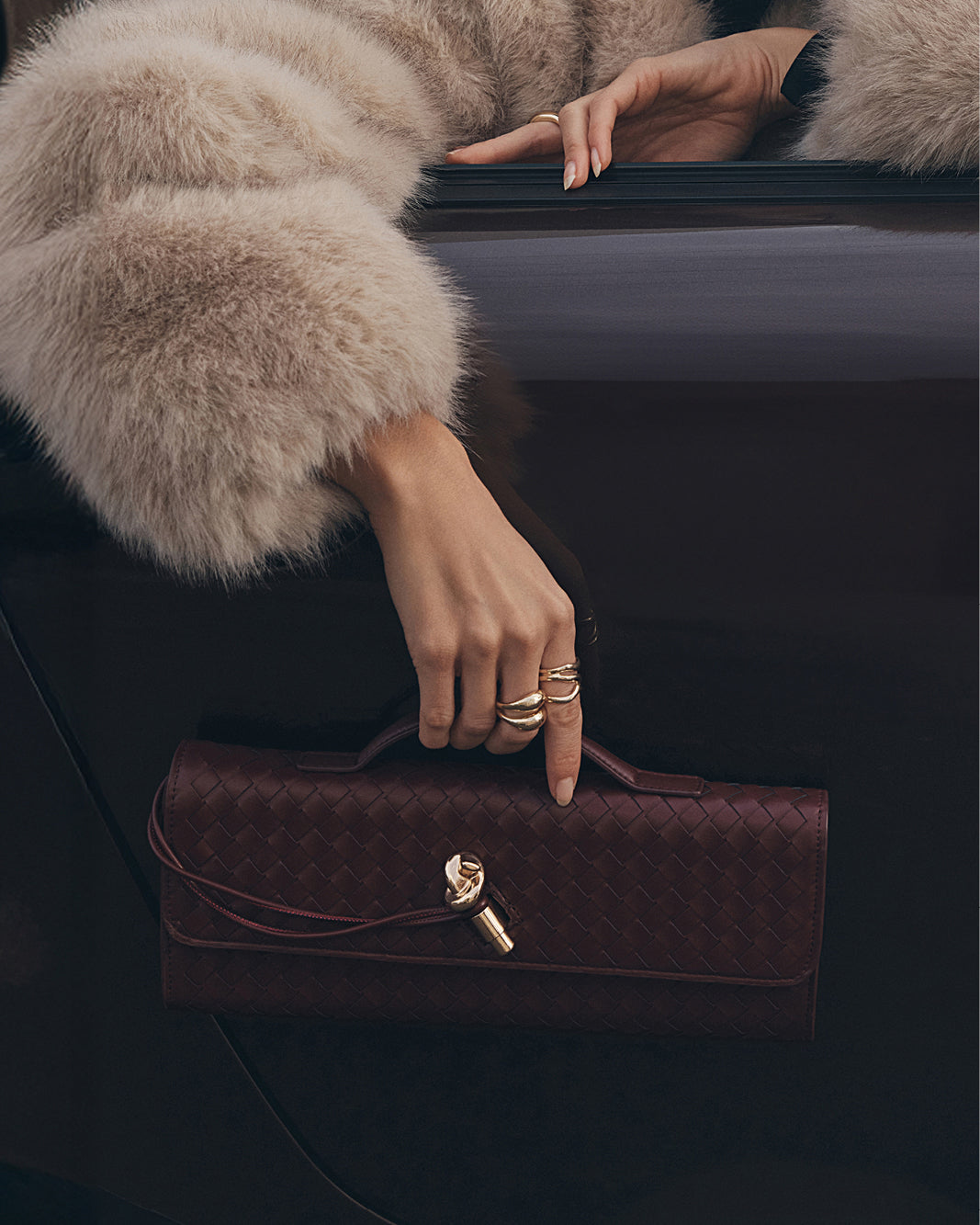 ALICE CLUTCH BAG - WINE-Handbags-Billini-BILLINI USA