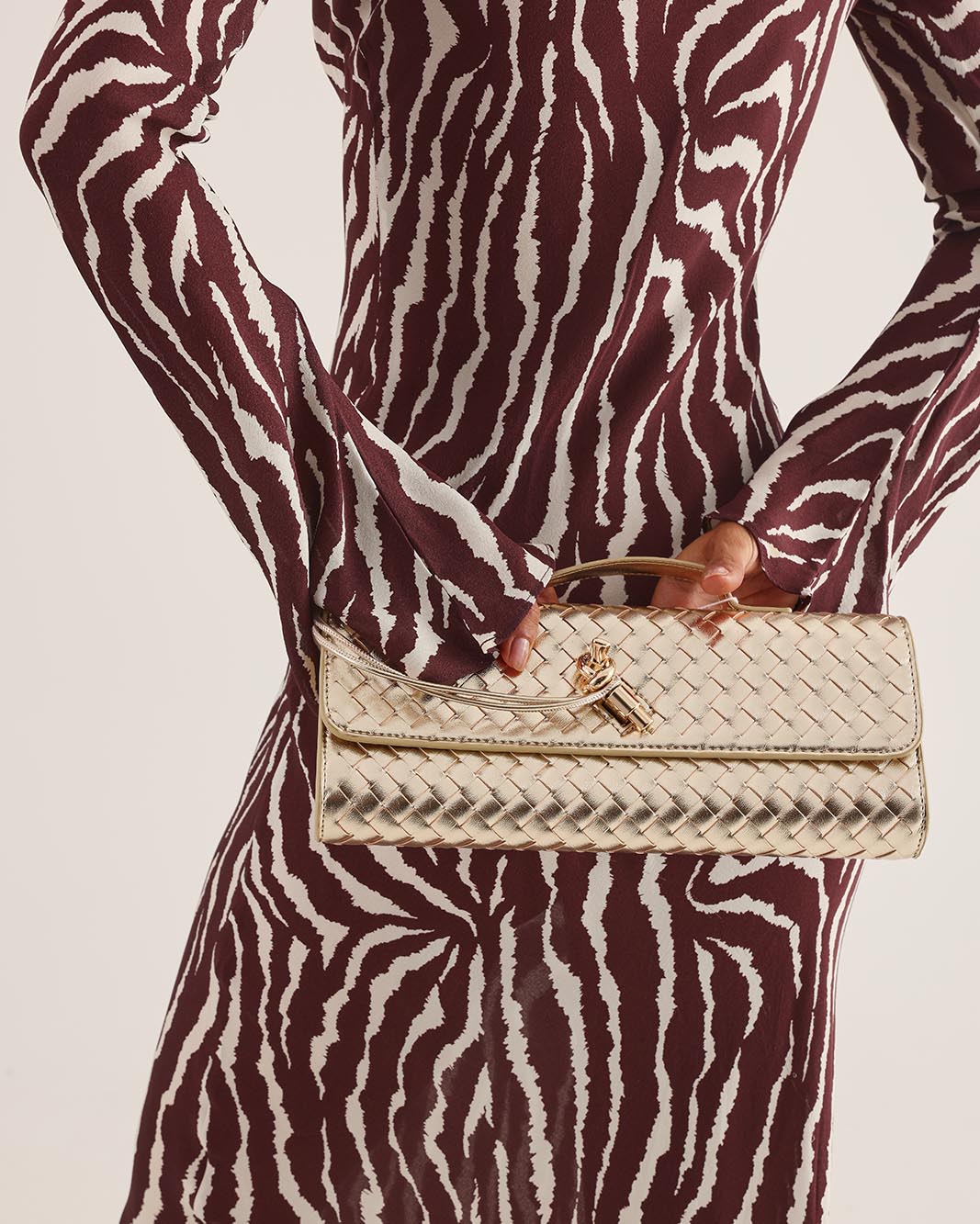 ALICE CLUTCH BAG - GOLD METALLIC-Handbags-Billini-BILLINI USA