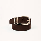 DARK CACAO SUEDE-GOLD