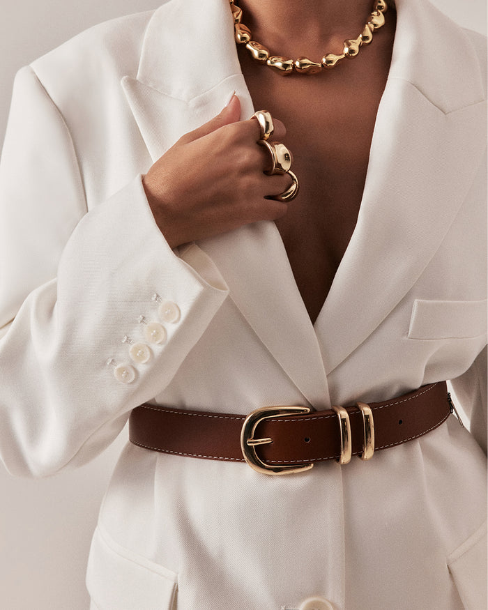AMANI BELT - TAN-GOLD-BELTS-Billini-BILLINI USA
