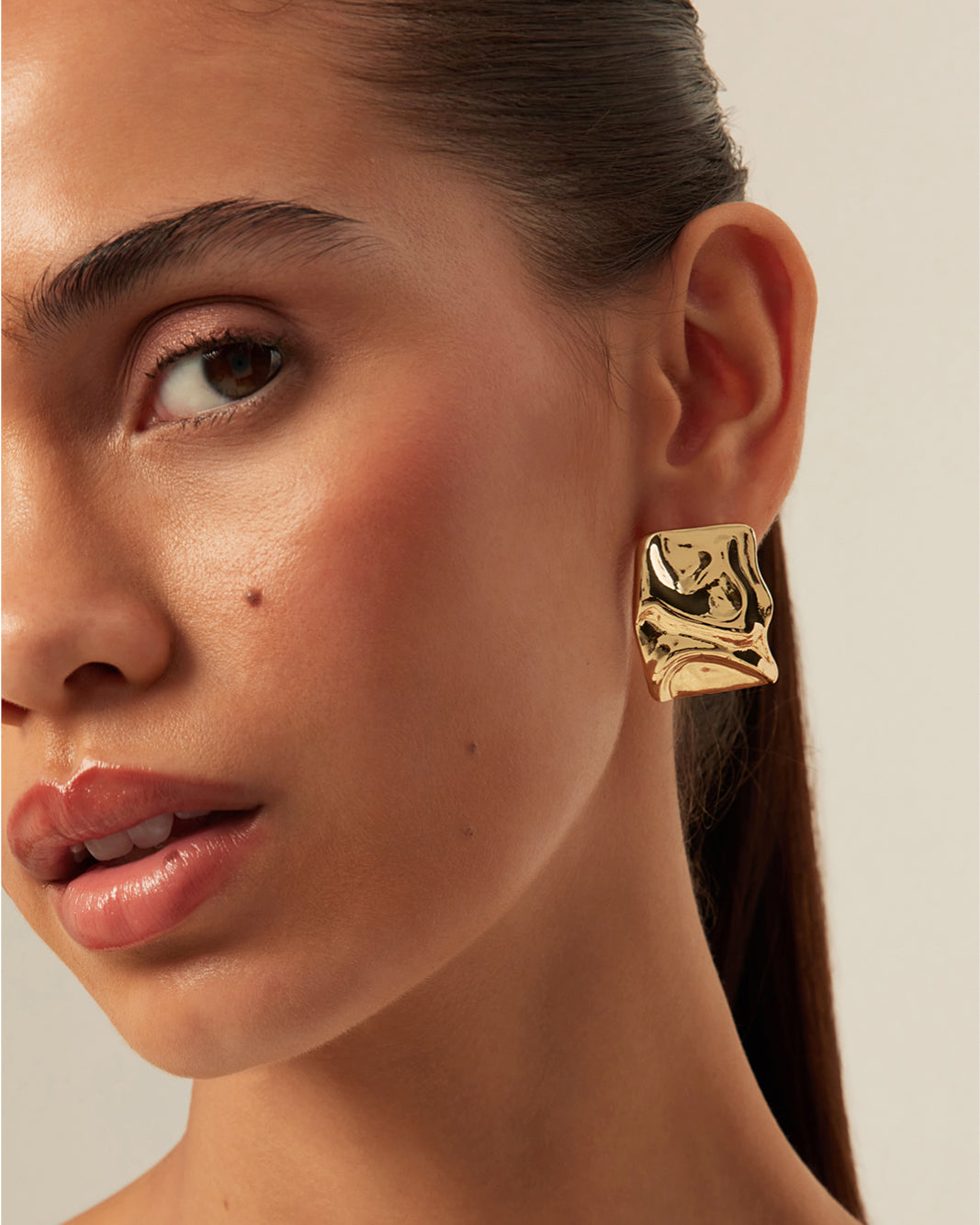 AMBER EARRINGS - GOLD-JEWELLERY-Billini-BILLINI USA