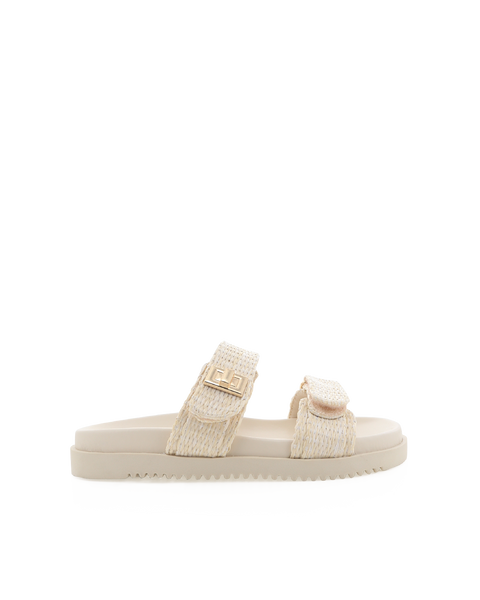 AMYLEE - NATURAL RAFFIA-Sandals-BILLINI USA