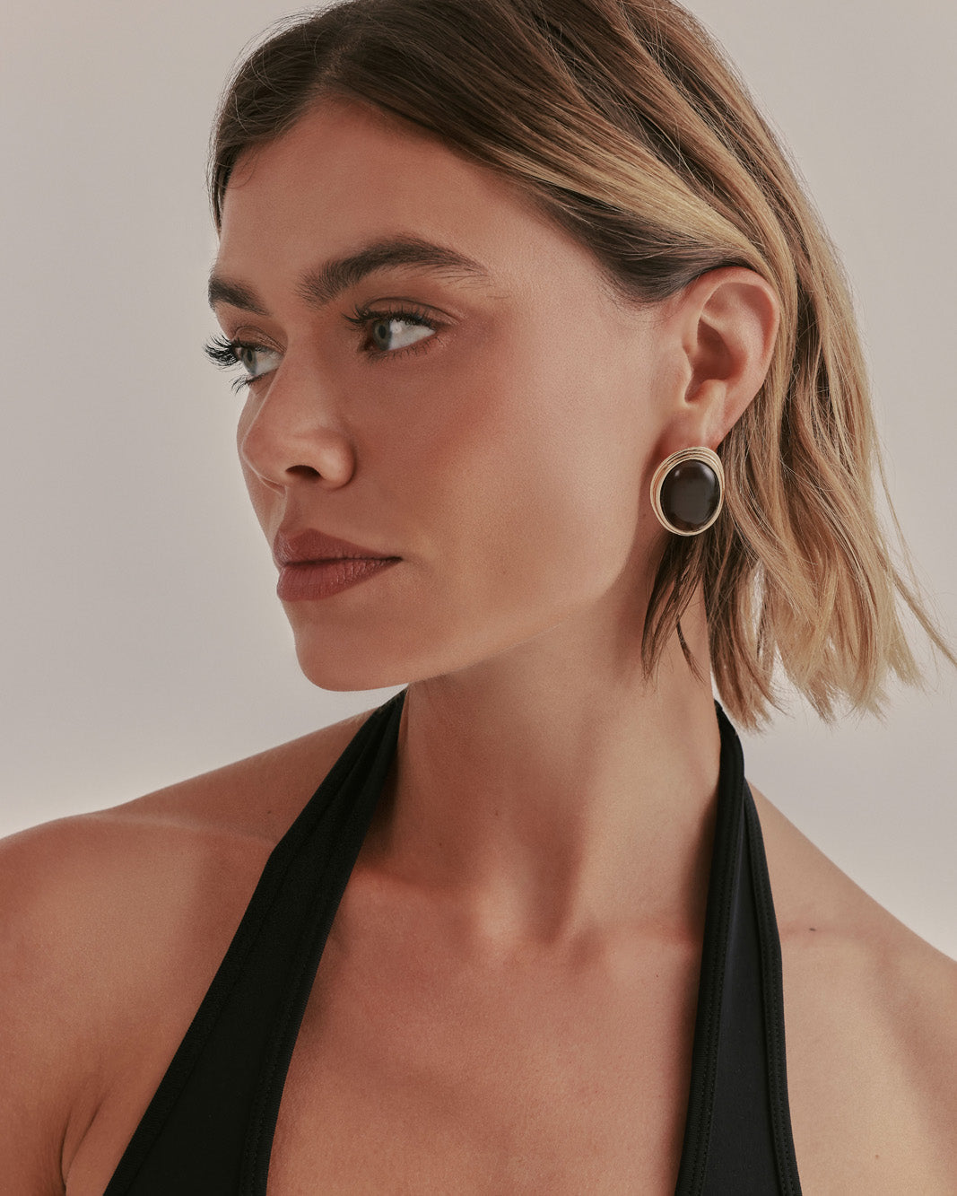 ANYA EARRINGS - GOLD-CHOCOLATE-JEWELLERY-Billini-BILLINI USA