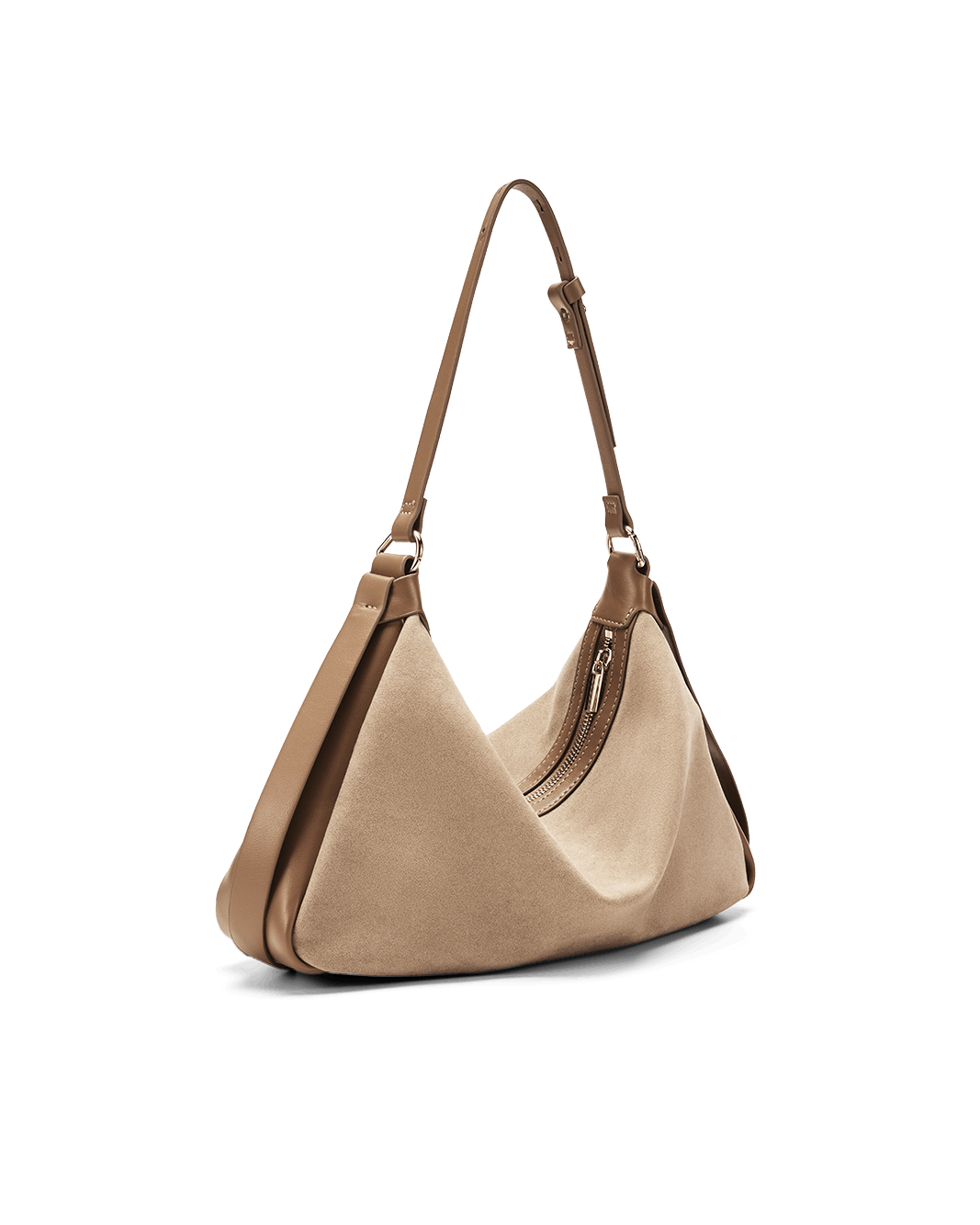 ANINE SHOULDER BAG - CAMEL SUEDE-CAMEL-Handbags-Billini-BILLINI USA