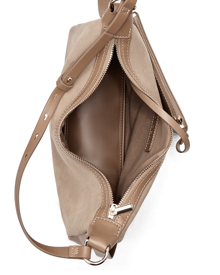 ANINE SHOULDER BAG - CAMEL SUEDE-CAMEL-Handbags-Billini-BILLINI USA