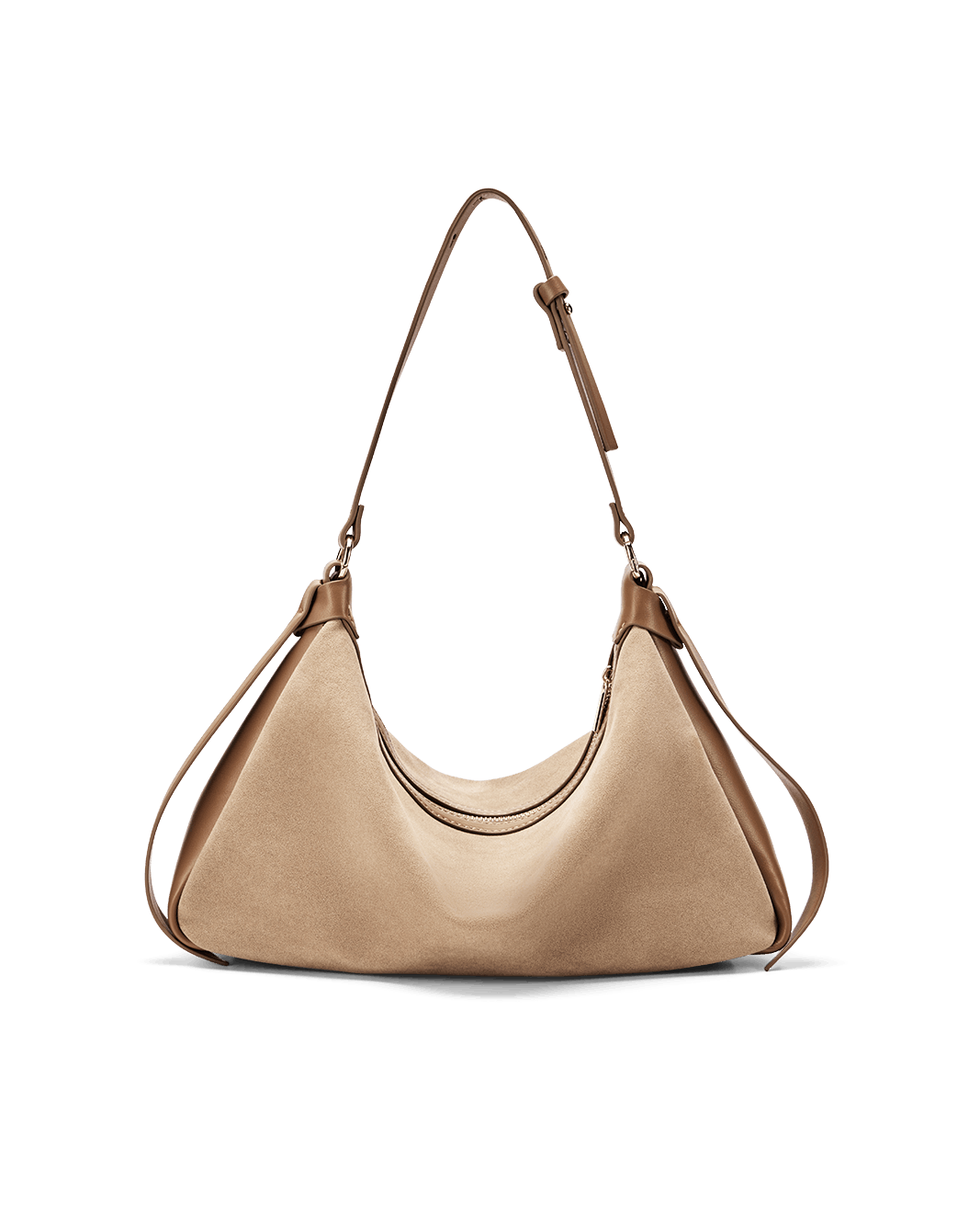 ANINE SHOULDER BAG - CAMEL SUEDE-CAMEL-Handbags-Billini-BILLINI USA