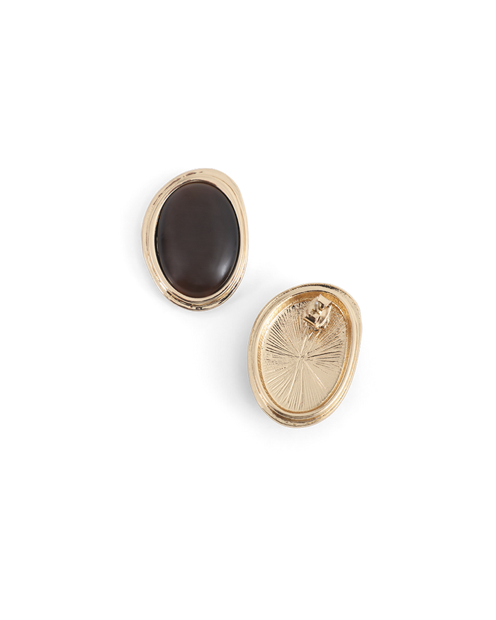 ANYA EARRINGS - GOLD-CHOCOLATE-JEWELLERY-Billini-BILLINI USA