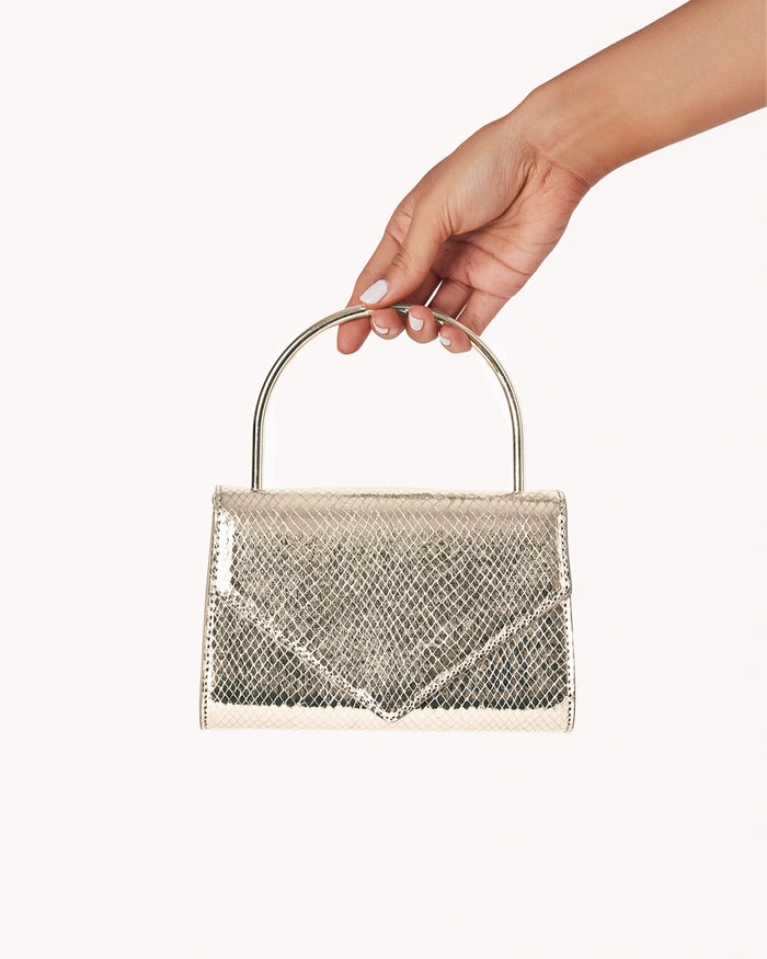 ASTON HANDLE BAG - GOLD SCALE-Handbags-Billini-BILLINI USA