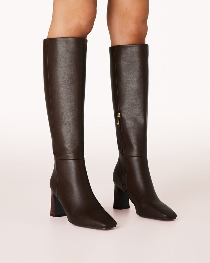 BLYTHE - CHOCOLATE-CHOCOLATE STACK-Boots-Billini-BILLINI USA