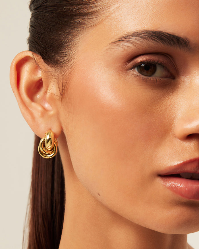 BRIELLE EARRINGS 3 PACK - GOLD PLATED 18K-JEWELLERY-Billini-BILLINI USA
