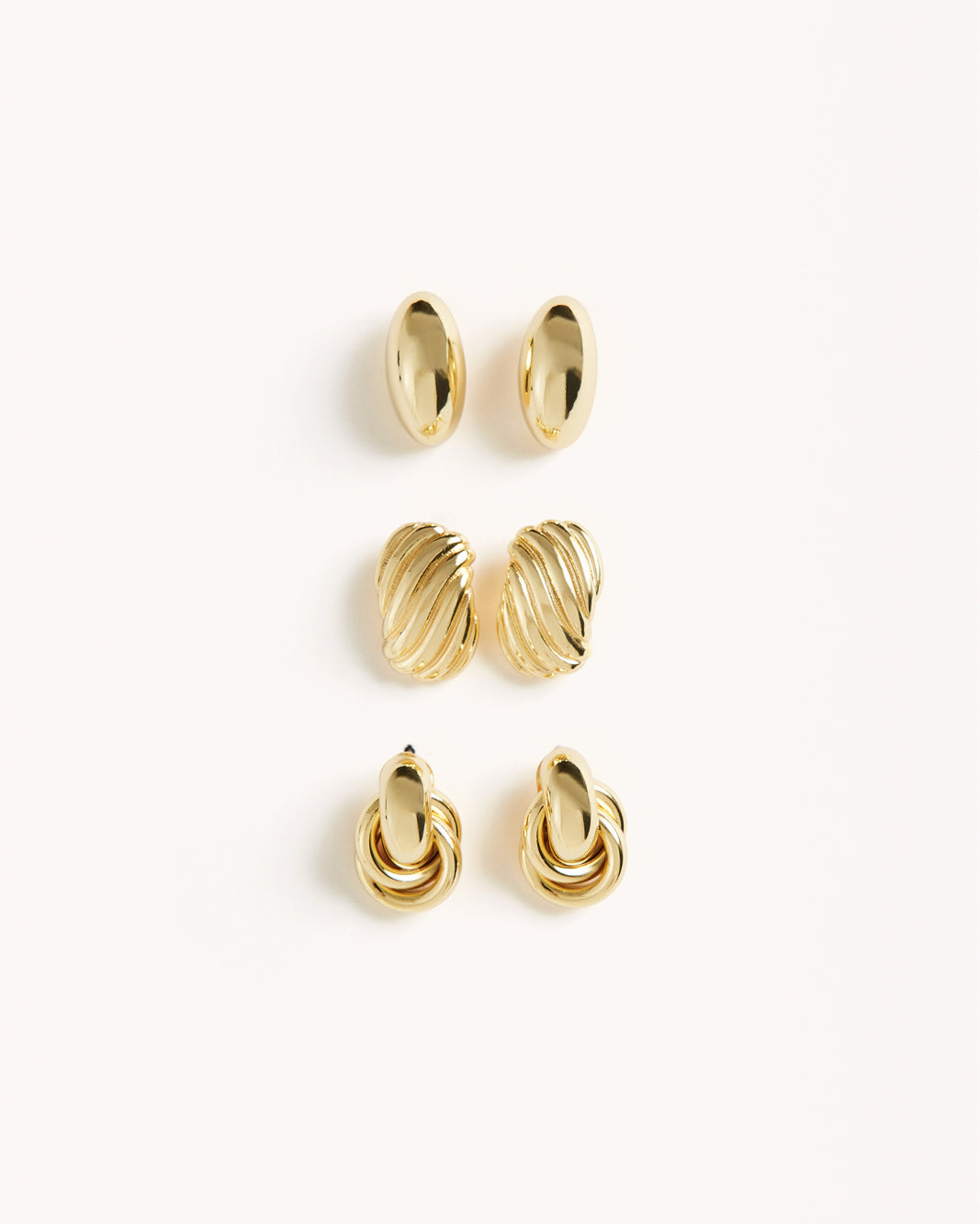 BRIELLE EARRINGS 3 PACK - GOLD PLATED 18K-JEWELLERY-Billini-BILLINI USA