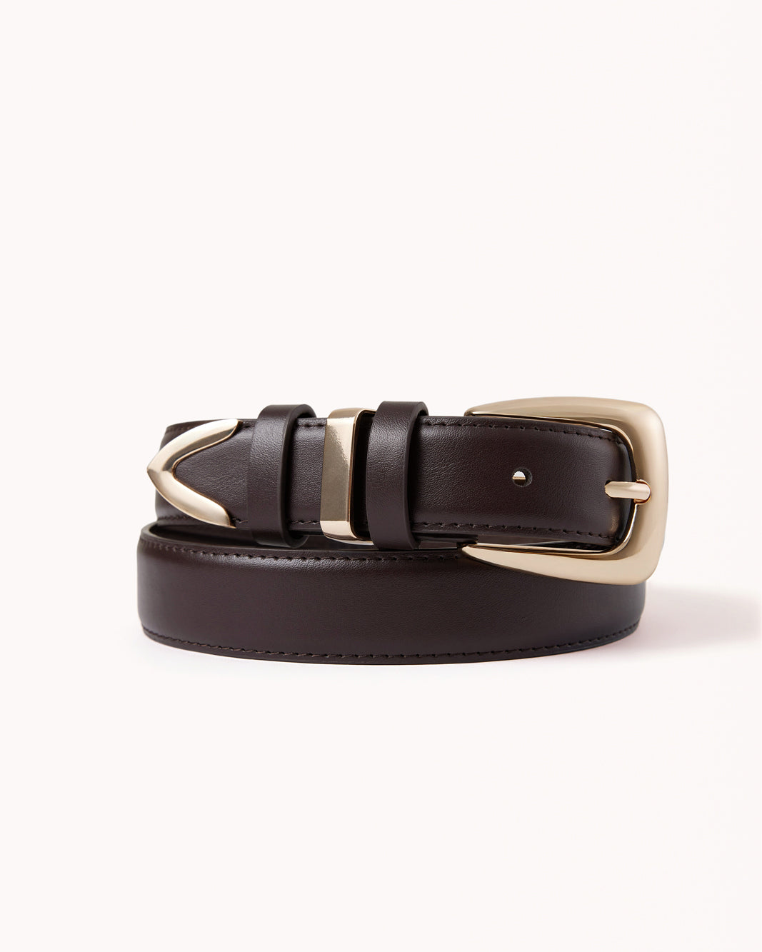 BRYNLEE BELT - DARK CACAO-GOLD-BELTS-Billini-BILLINI USA