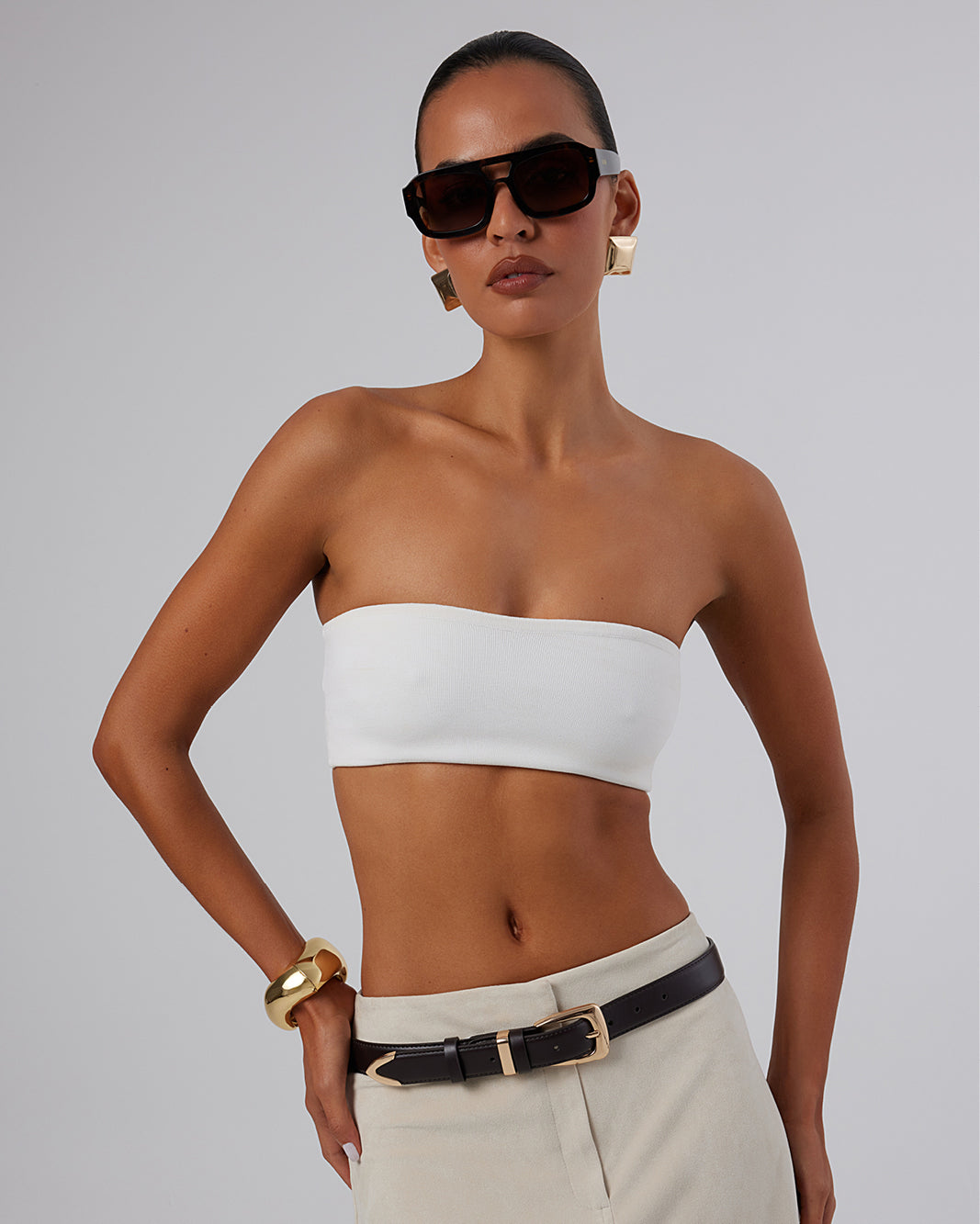 BRYNLEE BELT - DARK CACAO-GOLD-BELTS-Billini-BILLINI USA