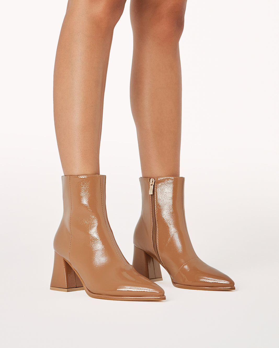 Missguided patent boots best sale