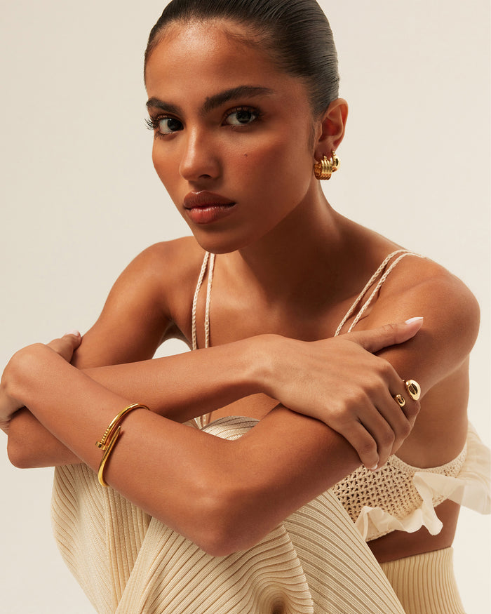 CINDY EARRING 2 PACK - GOLD PLATED 18K-JEWELLERY-Billini-O/S-BILLINI USA