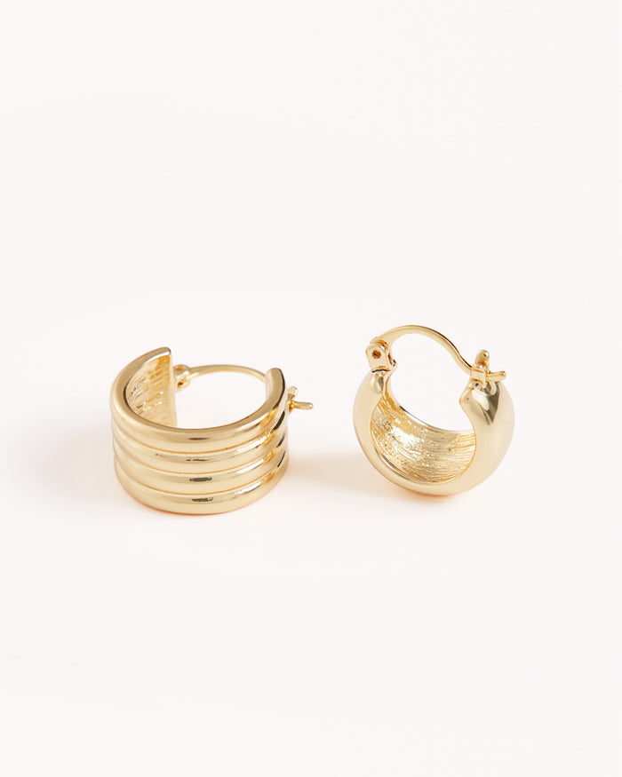 CINDY EARRING 2 PACK - GOLD PLATED 18K-JEWELLERY-Billini-O/S-BILLINI USA