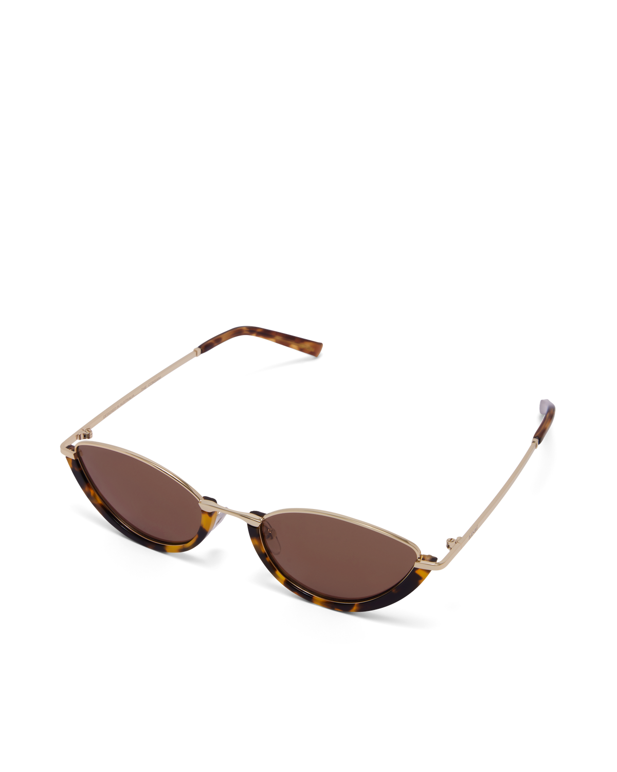 a pair of sunglasses with brown lenses