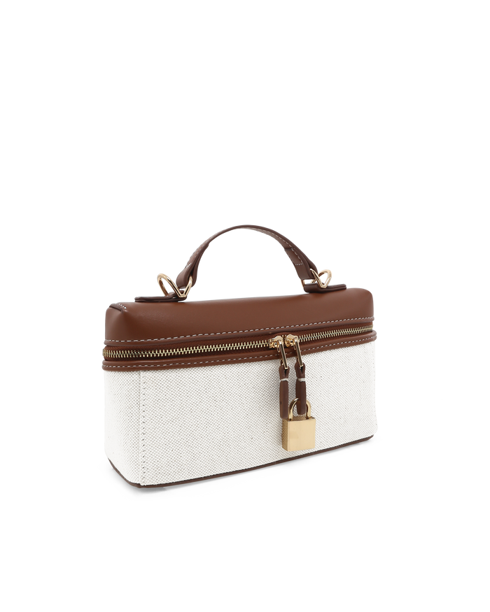 CORIN CROSS BODY BAG - CREAM LINEN-TAN-Handbags-Billini-BILLINI USA