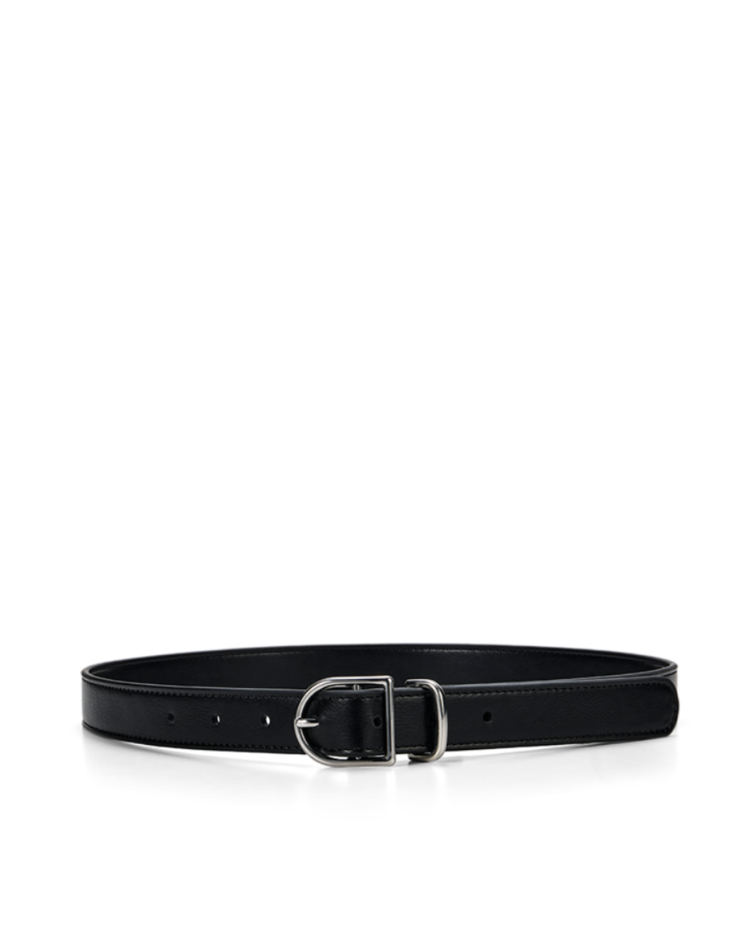 a black belt with a silver buckle