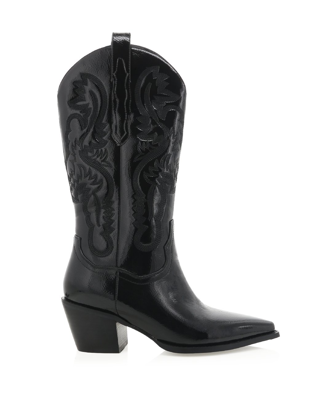 DANILO - BLACK CRINKLE PATENT-Boots-Billini-BILLINI USA