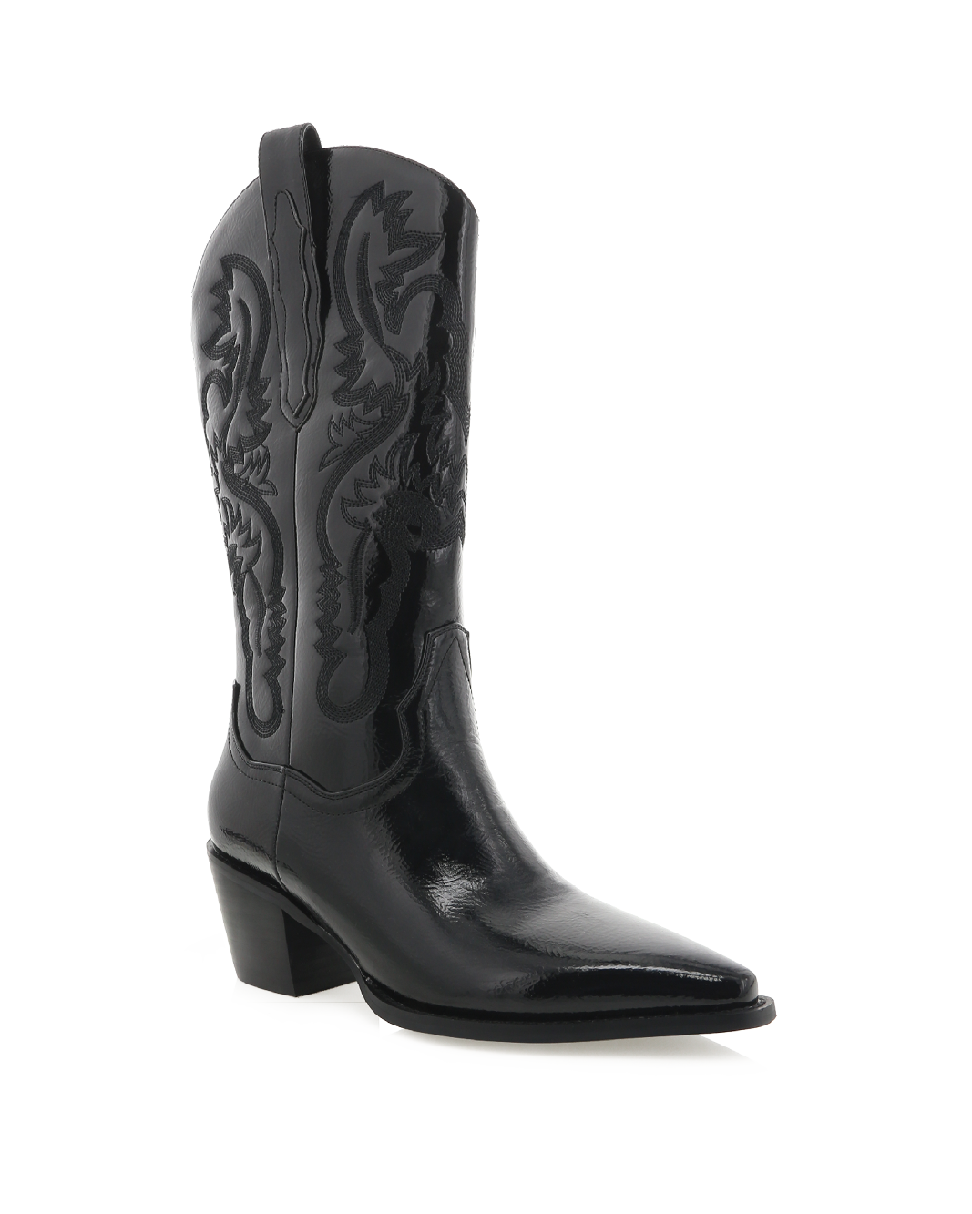DANILO - BLACK CRINKLE PATENT-Boots-Billini-BILLINI USA