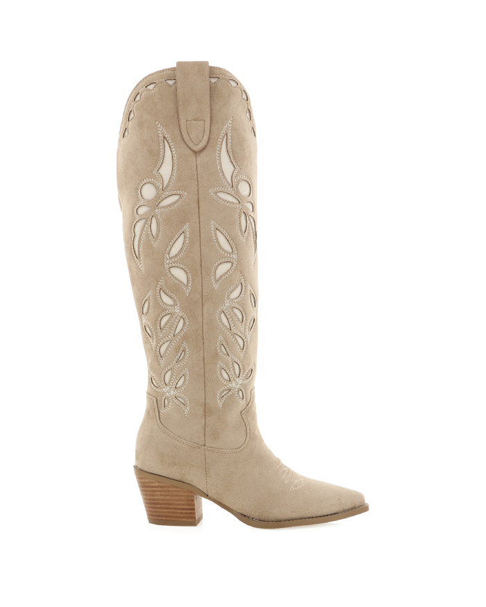 DELLA - TAUPE SUEDE-Boots-Billini-BILLINI USA
