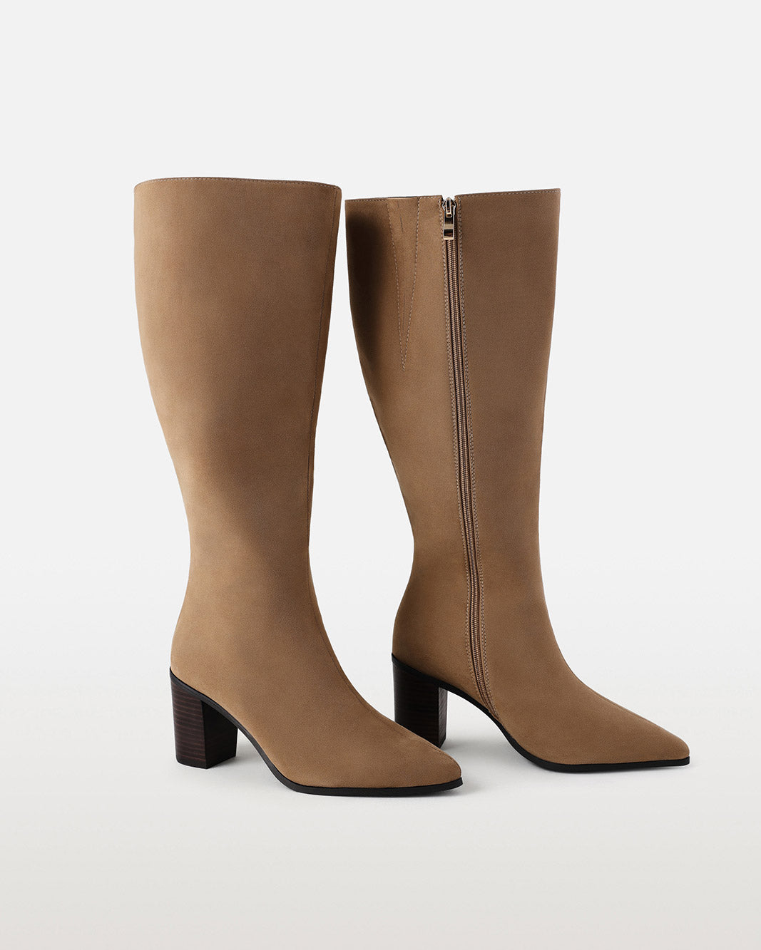 DESTINY EXTENDED CURVE - STONE SUEDE-Boots-Billini-BILLINI USA