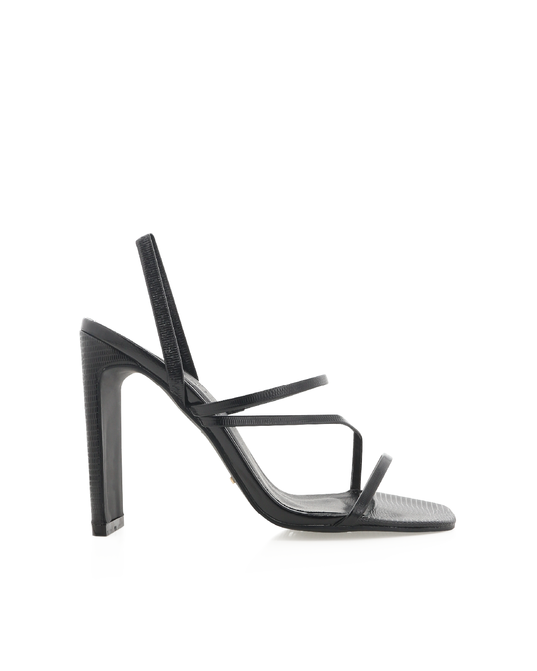 Wide fit black sales strappy block heels