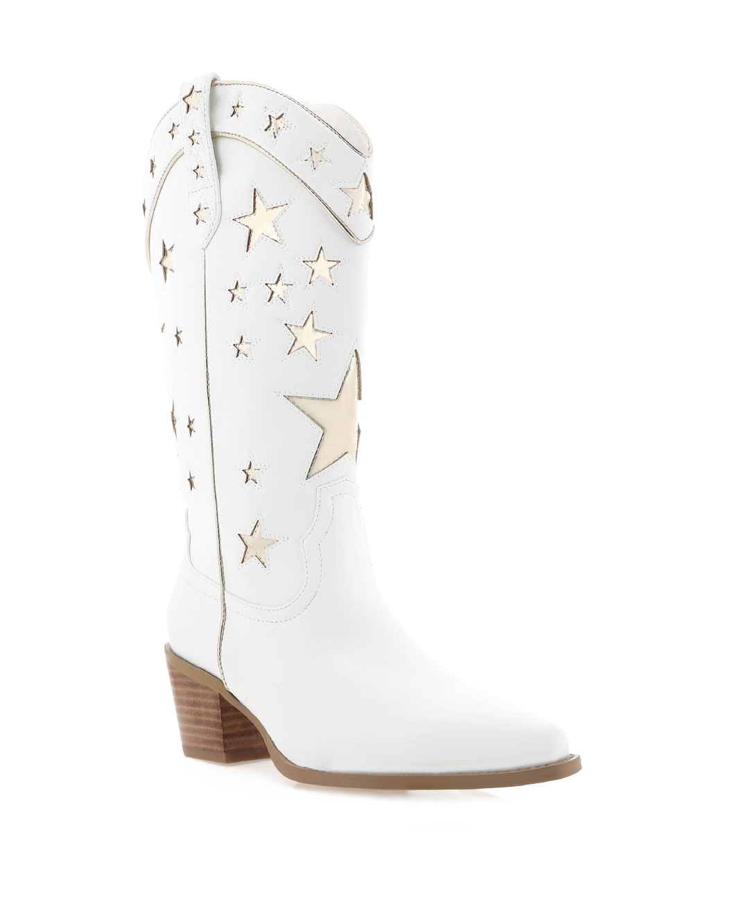 DOLLIE - WHITE-GOLD METALLIC-Boots-Billini-BILLINI USA