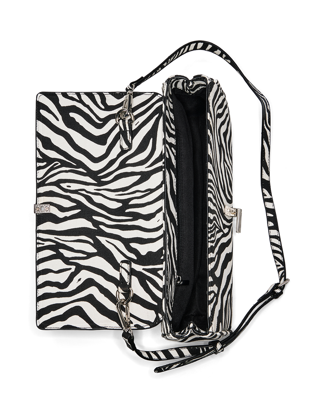 ELAINE CLUTCH BAG - ZEBRA-SILVER-Handbags-Billini-BILLINI USA