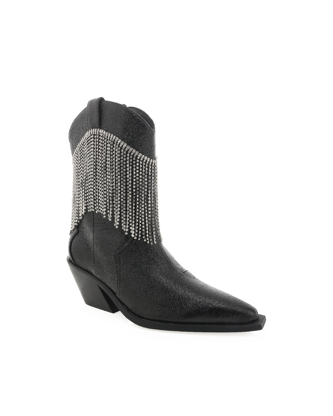 ELTON - BLACK CRINKLE-DIAMANTE-Boots-Billini-BILLINI USA