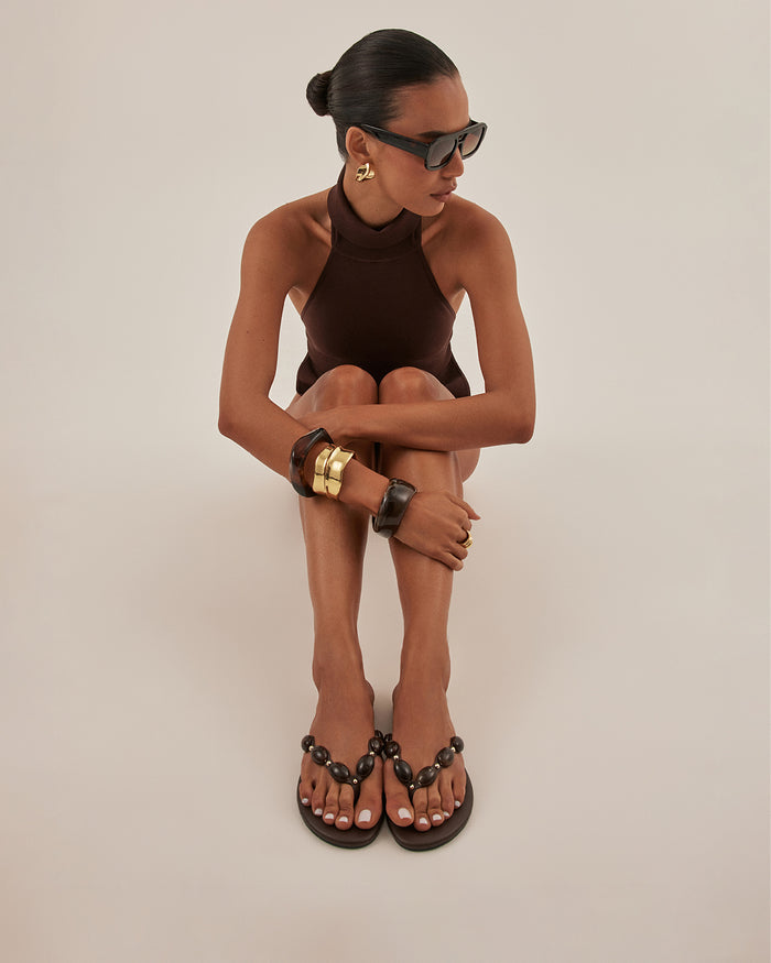 FARASHA - CHOCOLATE-Sandals-Billini-BILLINI USA