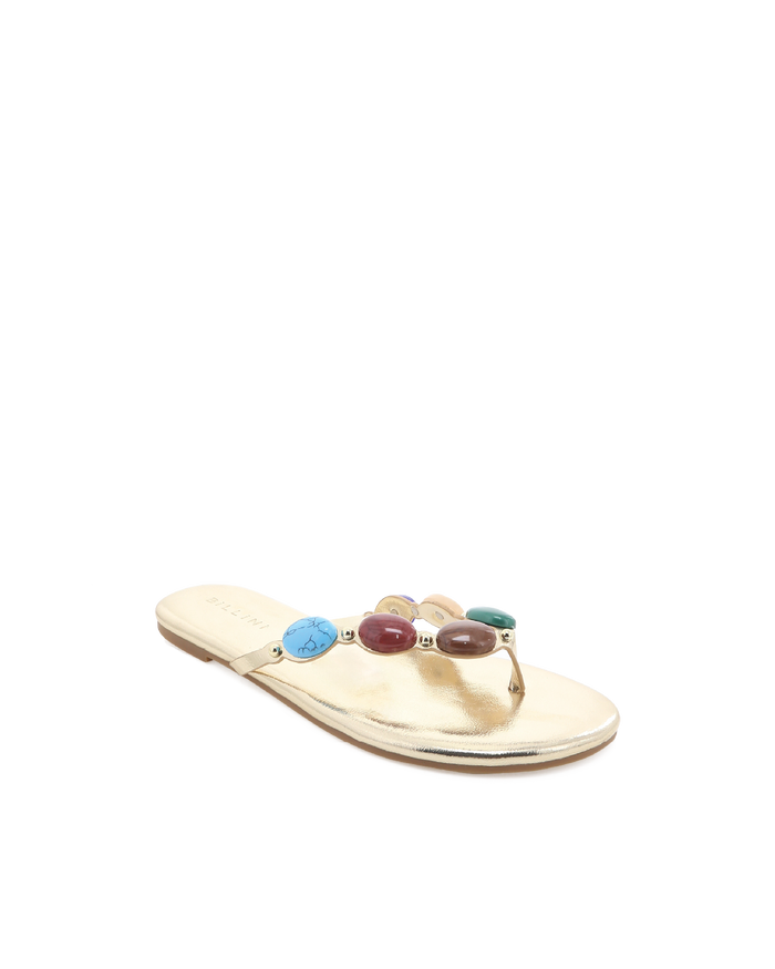 FARASHA - GOLD METALLIC MULTI-Sandals-Billini-BILLINI USA